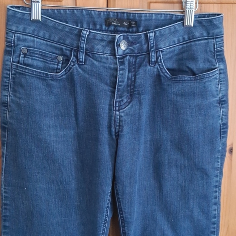 PrAna Flannel Lined Boyfriend Denim Straight Leg Jeans Size 27 - Picture 4 of 10